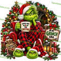 Coffee First Then Christmas – In My Grinch Era PNG