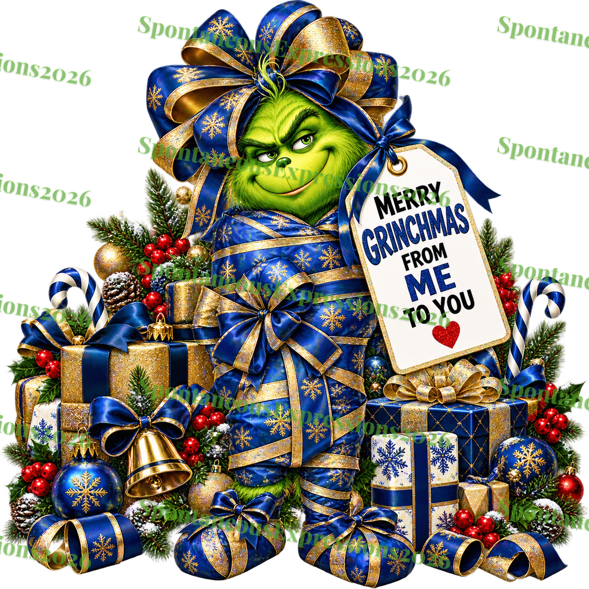 Merry Grinchmas From Me to You – Mr. Grinch PNG