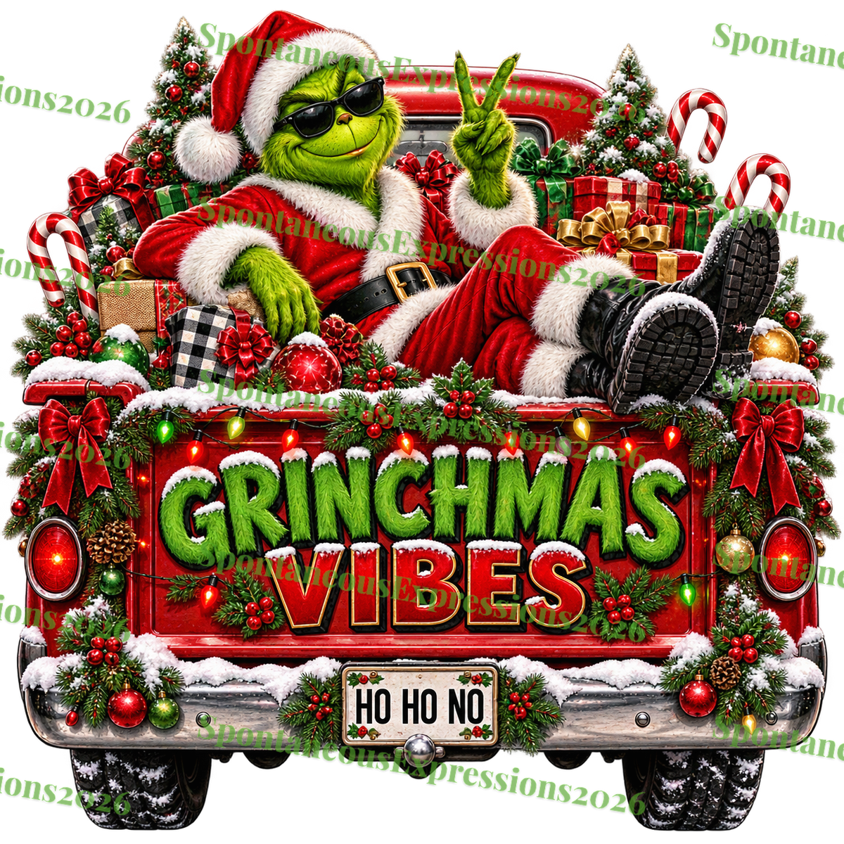 Grinchmas Vibes – Mr. Grinch PNG