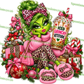 Iced Grinchy Attitude – Glam Grinch Girl PNG