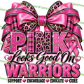 Pink Looks Good on Warriors – Breast Cancer Awareness PNG