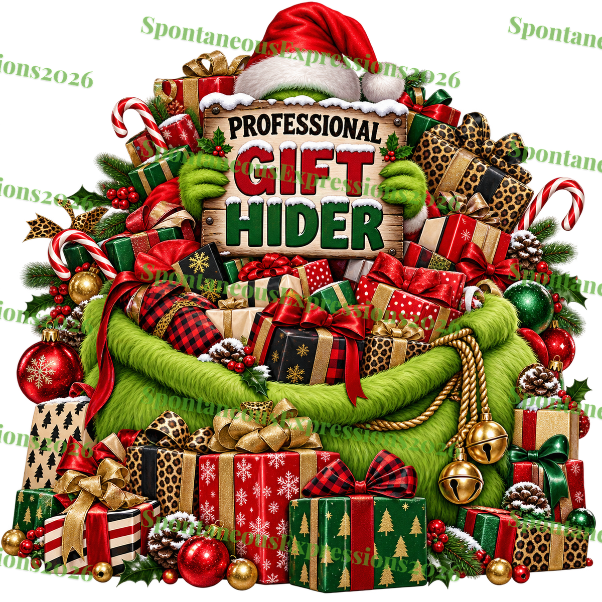 Professional Gift Hider – Mr. Grinch PNG