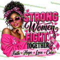 Strong Women Fight Together – Sister Edition PNG