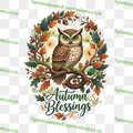 Autumn Blessings Owl