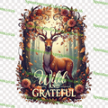 Wild and Grateful – Enchanted Forest Deer PNG